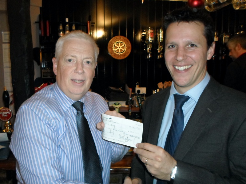 Donation to Dominic Bond of the Sabre Trust